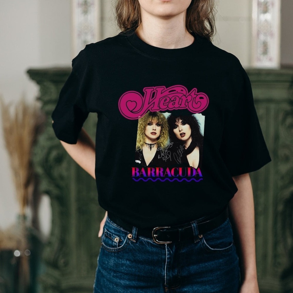 Classic Rock Band - Heart T-Shirt Retro 80's Gift Music & Rock Lover